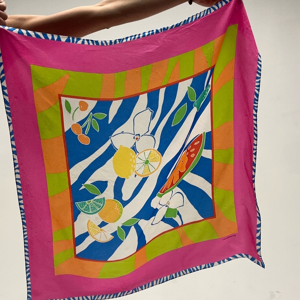 Vintage Liz Claiborne silk scarf
